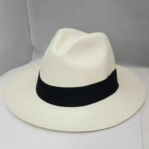 Straw Panama Hat Genuine Ecuador 100% Natural Travel Summer Sun Protection Hat